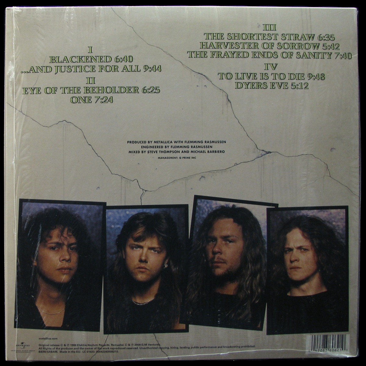 LP Metallica — And Justice For All (2LP) фото 2