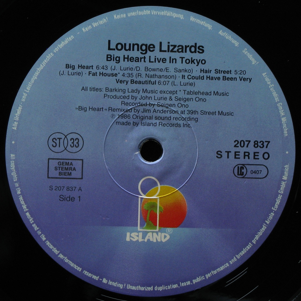 LP Lounge Lizards — Big Heart фото 2