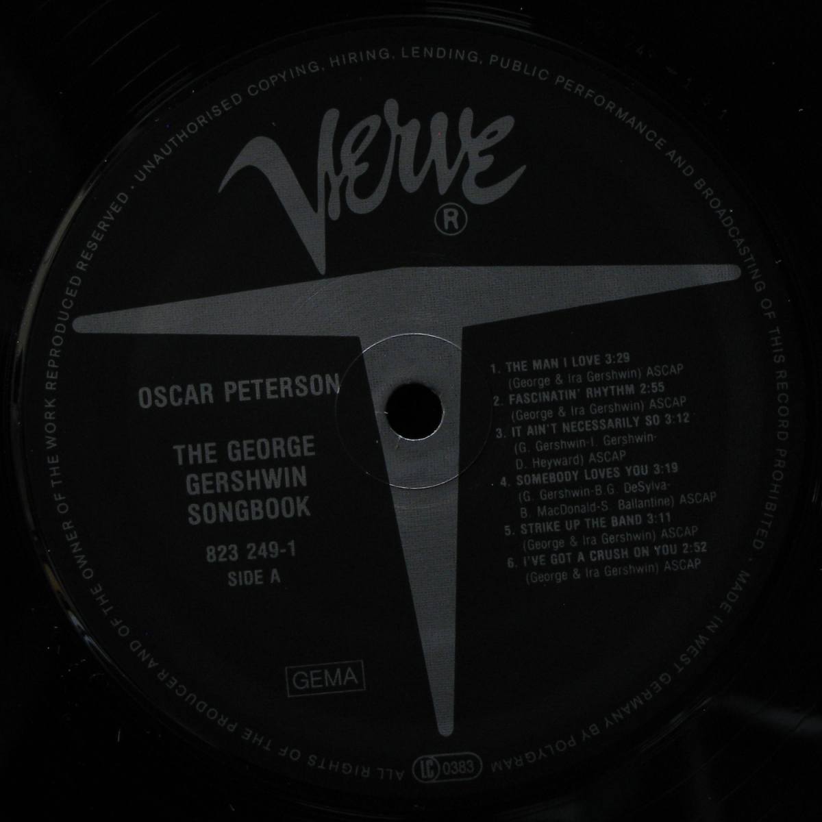 LP Oscar Peterson — George Gershwin Songbook фото 2