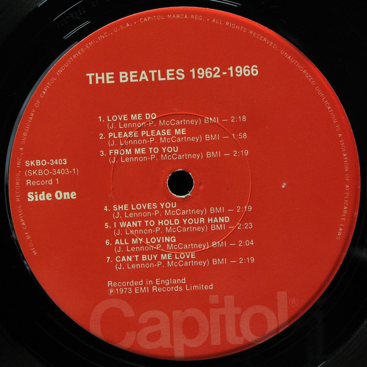 LP Beatles — 1962-1966 (2LP) фото 3