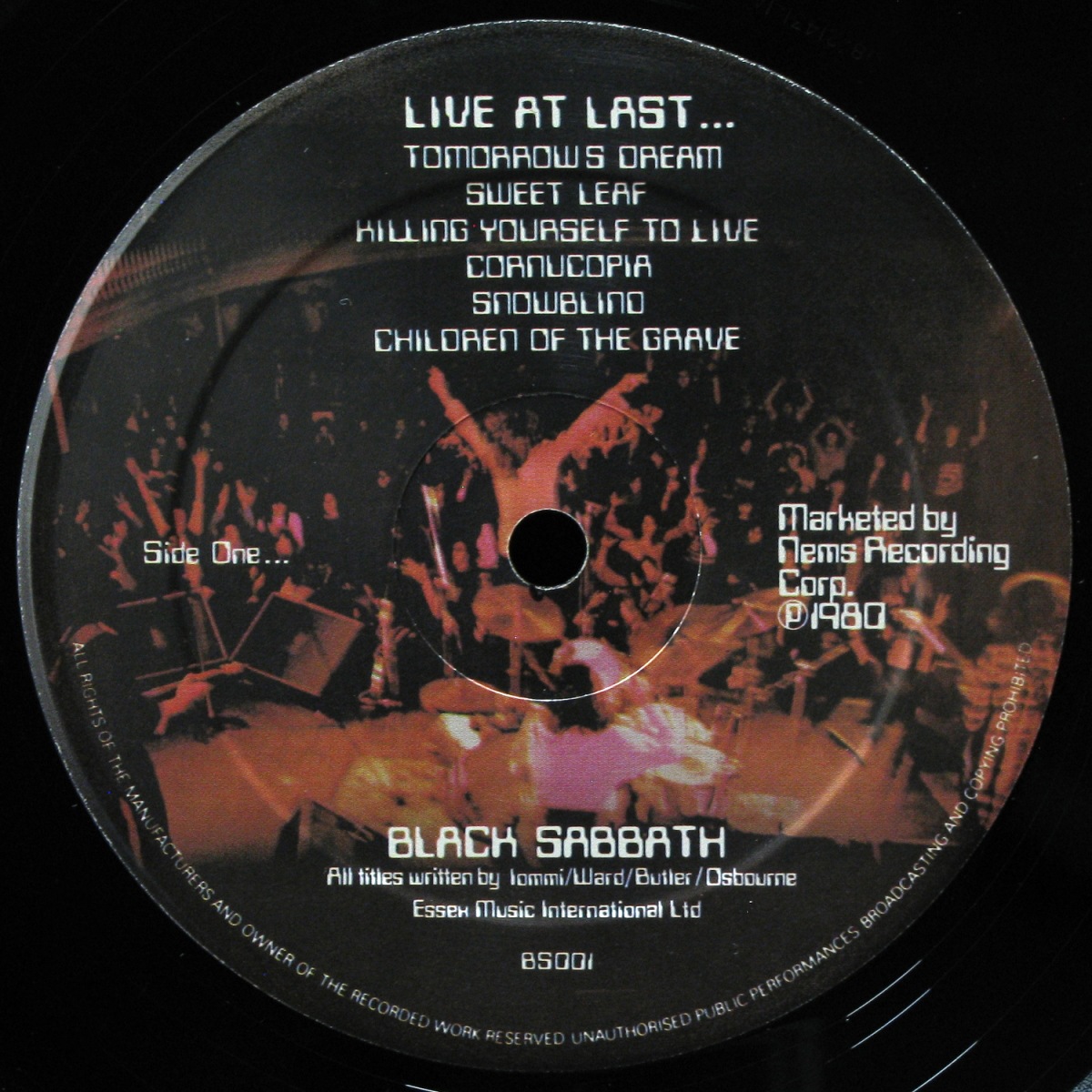 LP Black Sabbath — Live At Last фото 3