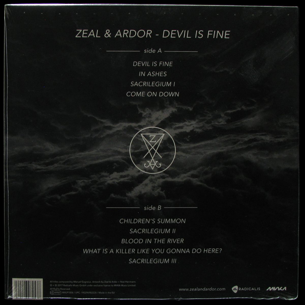 LP Zeal & Ardor — Devil Is Fine (coloured vinyl) фото 2