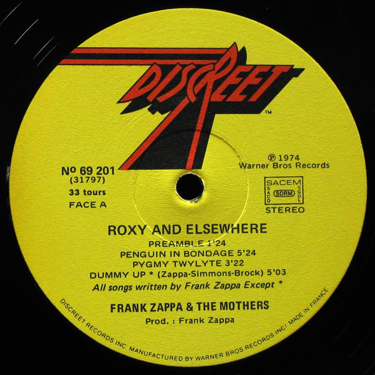 LP Frank Zappa / The Mothers Of Invention — Roxy & Elsewhere (2LP) фото 3