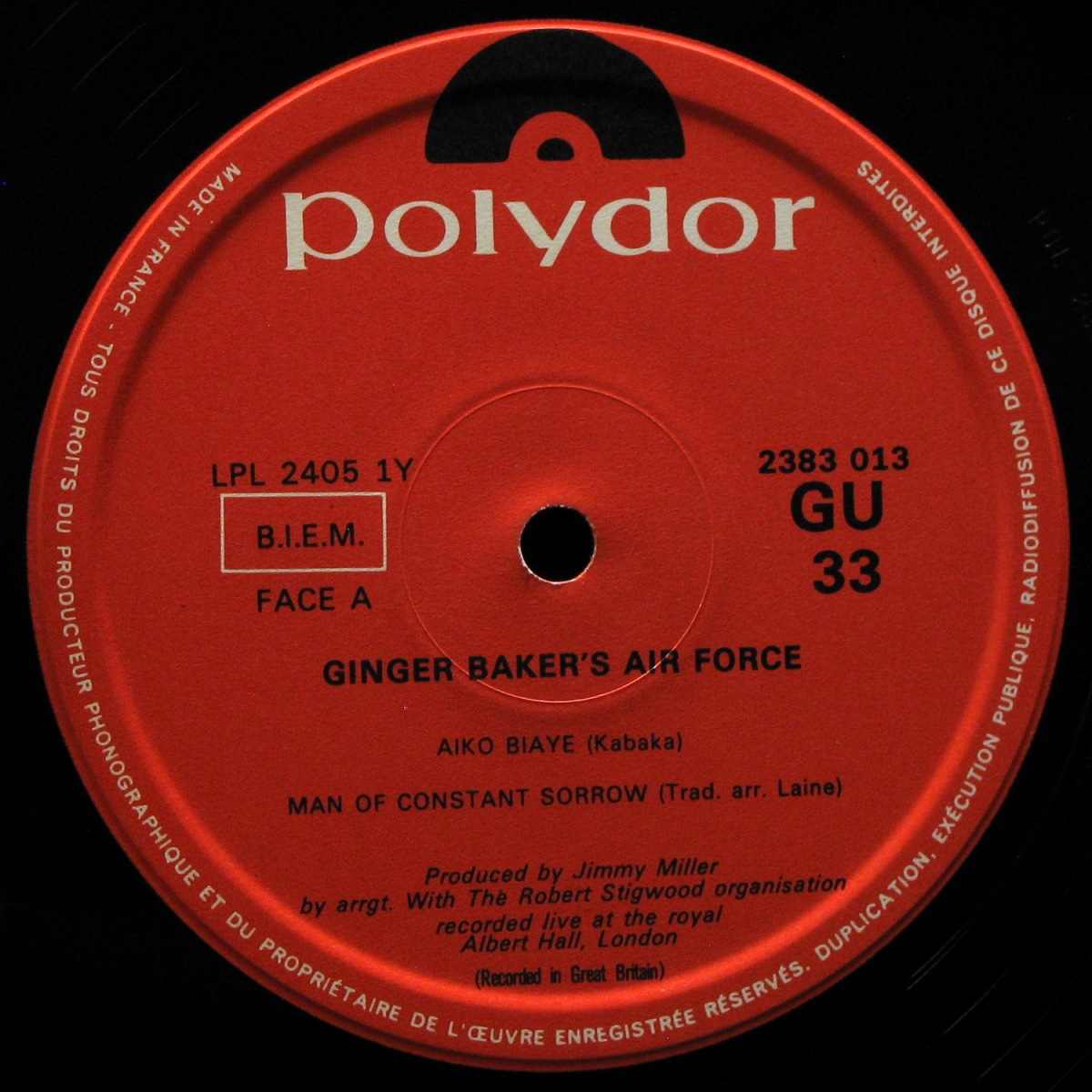 LP Ginger Baker's Air Force — Ginger Baker's Air Force (2LP) фото 3