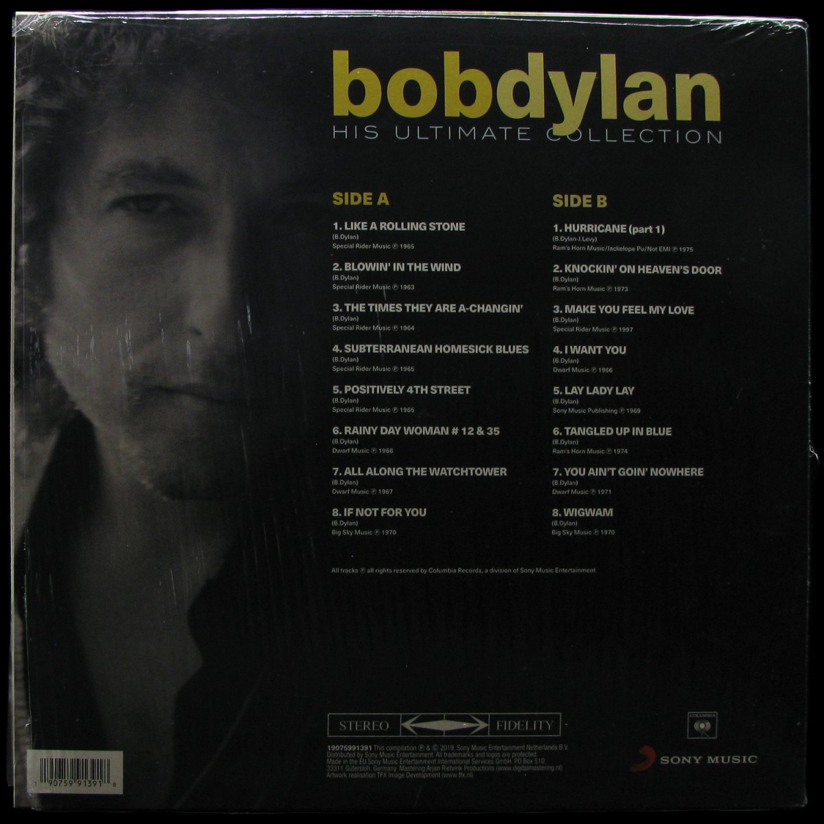 LP Bob Dylan — His Ultimate Collection фото 2