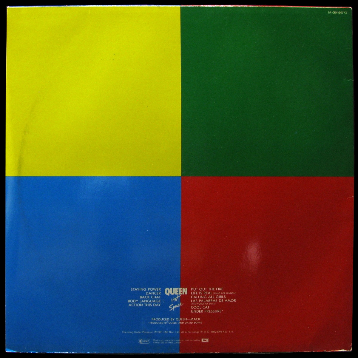 LP Queen — Hot Space фото 2