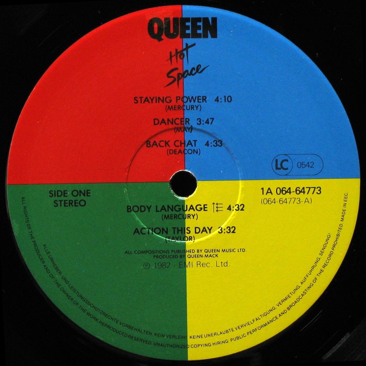 LP Queen — Hot Space фото 3