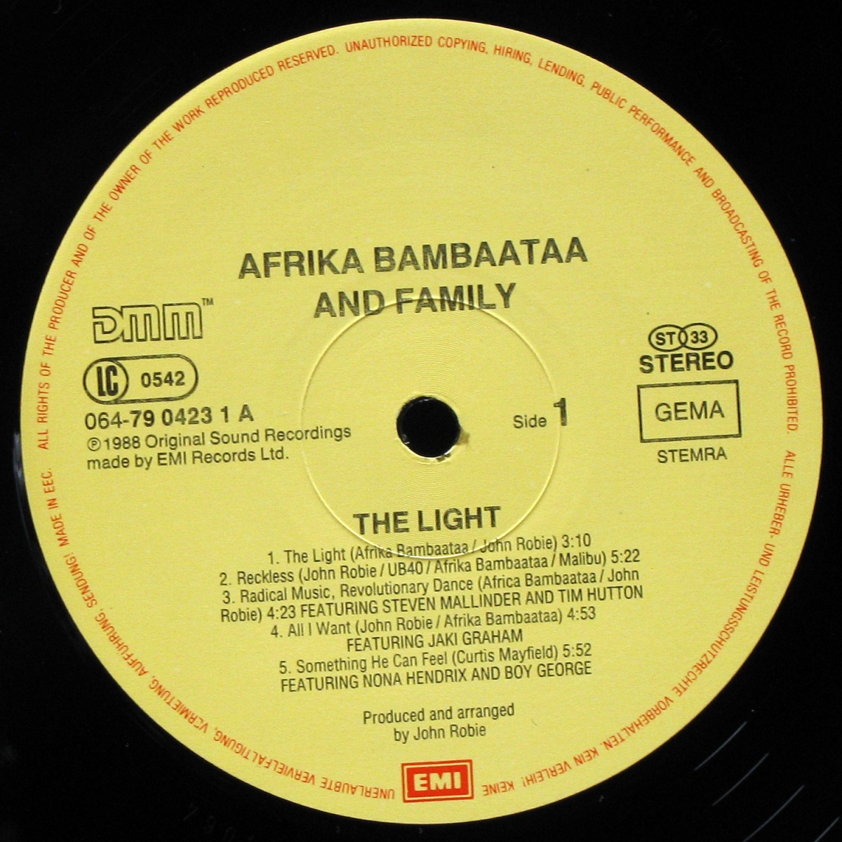 LP Afrika Bambaataa — Light фото 3