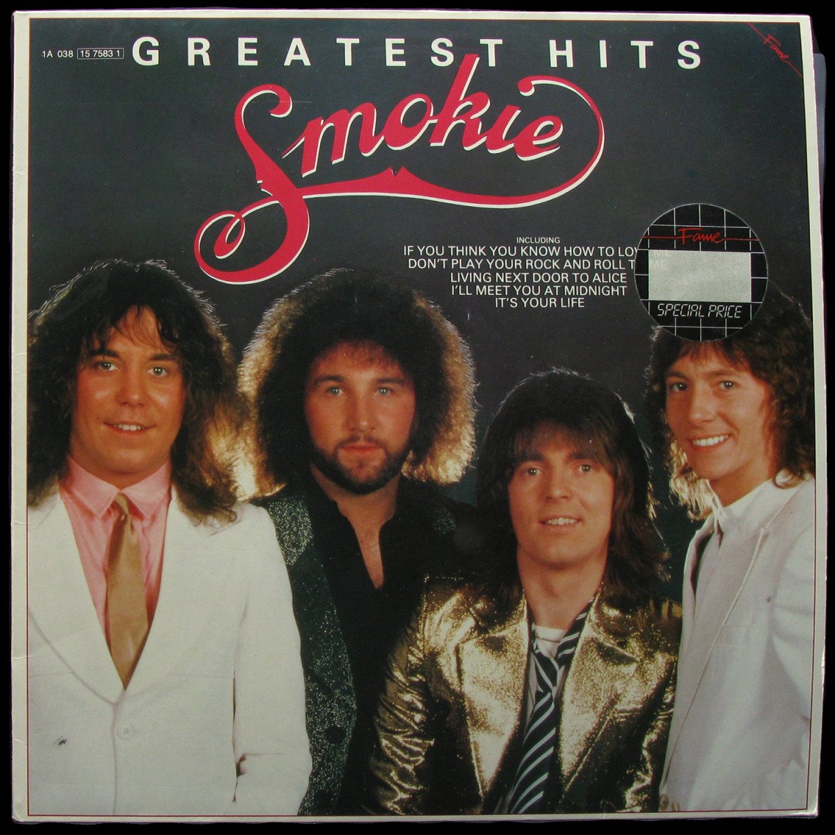 LP Smokie — Greatest Hits (1984) фото