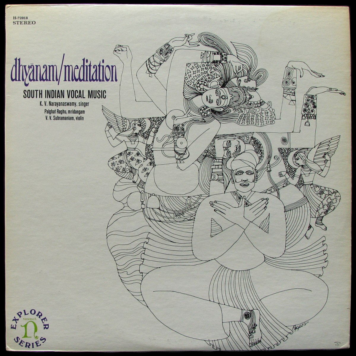 LP Palghat Raghu / V.V. Subramaniam / K.V. Narayanaswamy — Dhyanam / Meditation (South Indian Vocal Music) фото