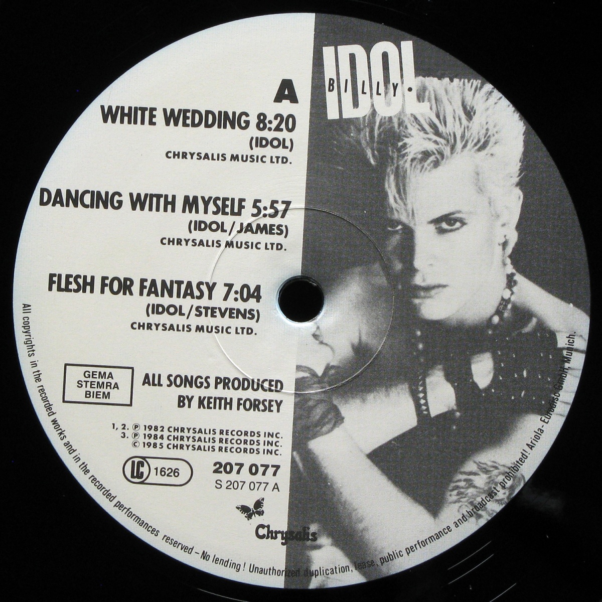 LP Billy Idol — Vital Idol фото 2