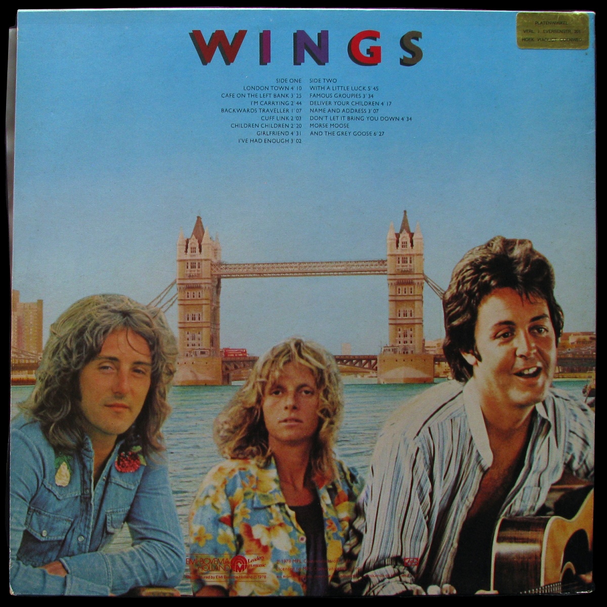 LP Wings — London Town (+ poster) фото 2