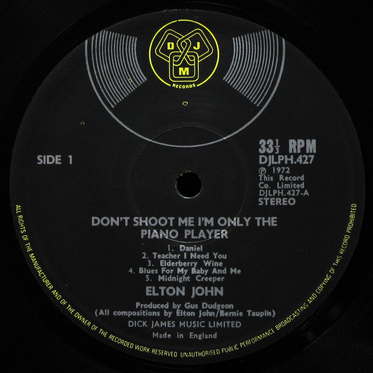 LP Elton John — Don't Shoot Me I'm Only The Piano Player (+ booklet) фото 3