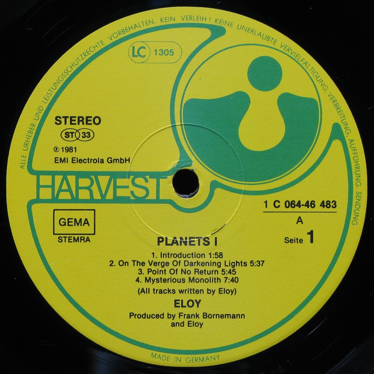 LP Eloy — Planets (misprint) фото 3