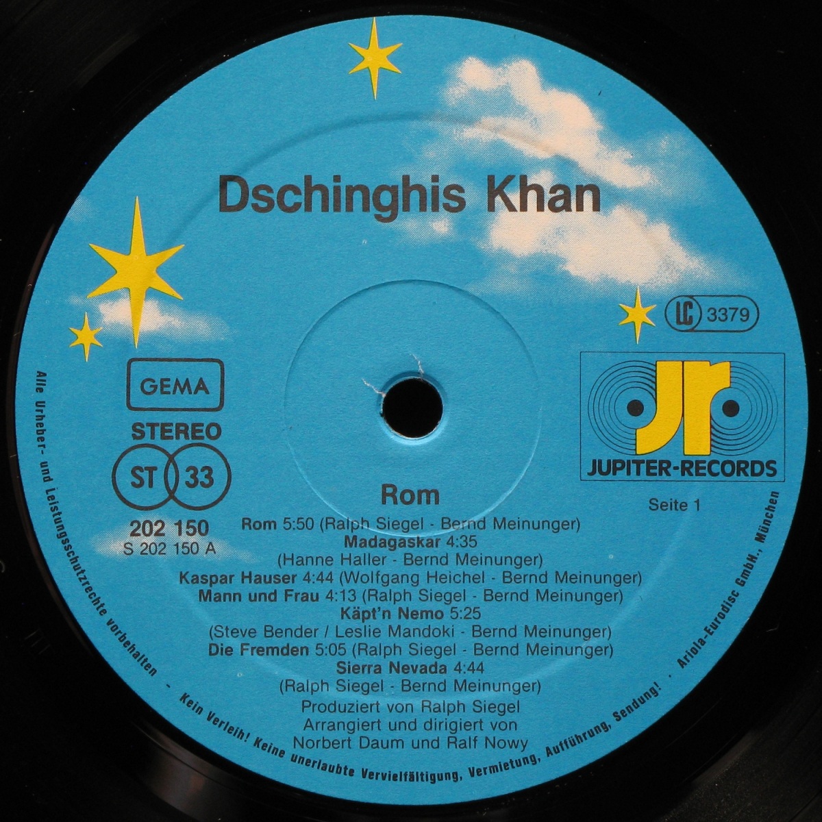 LP Dschinghis Khan — Rom фото 3