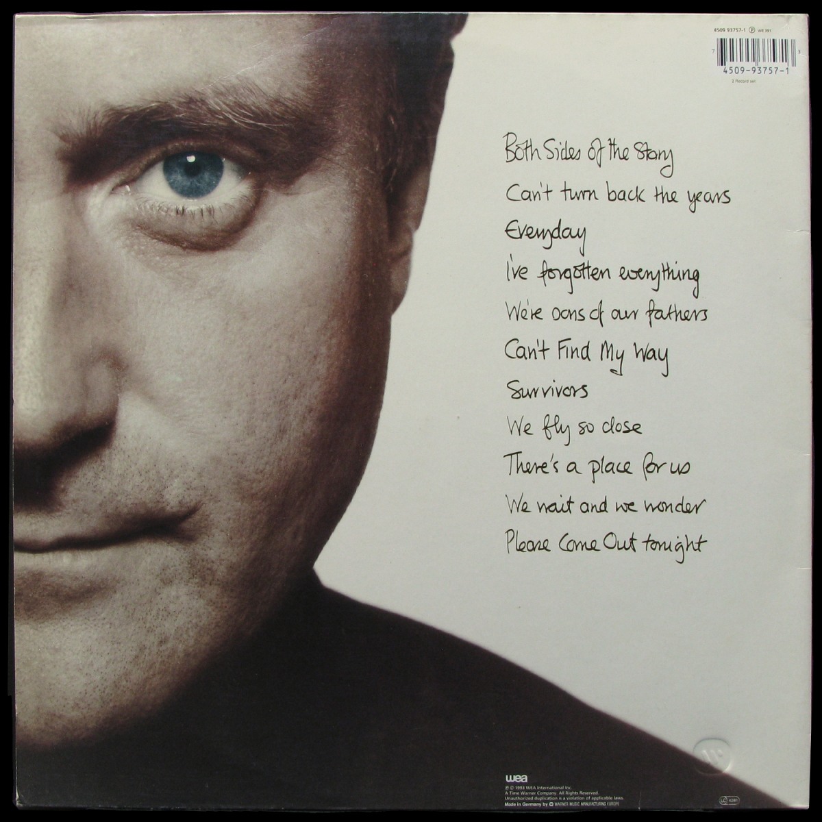 LP Phil Collins — Both Sides (2LP) фото 2