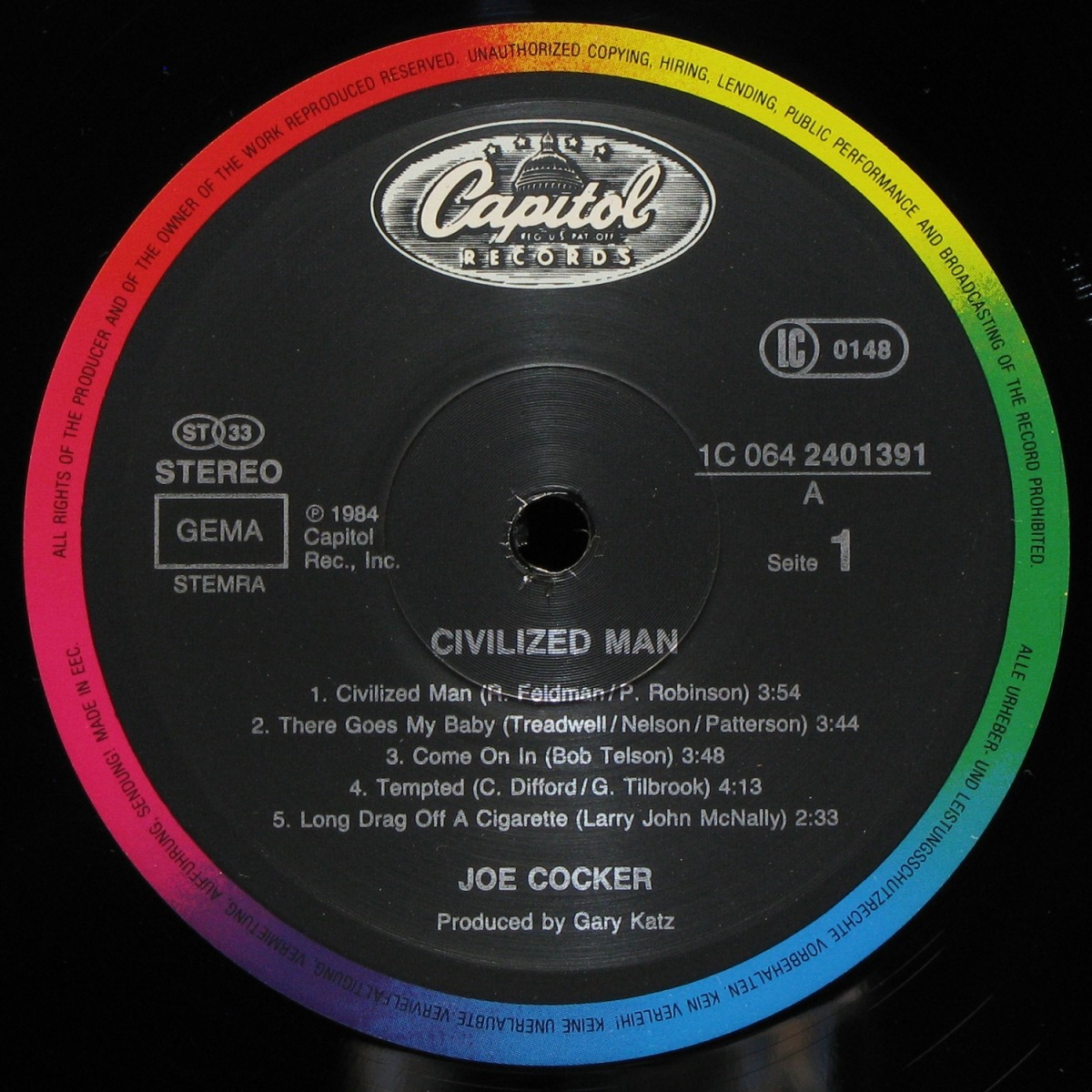 LP Joe Cocker — Civilized Man фото 2