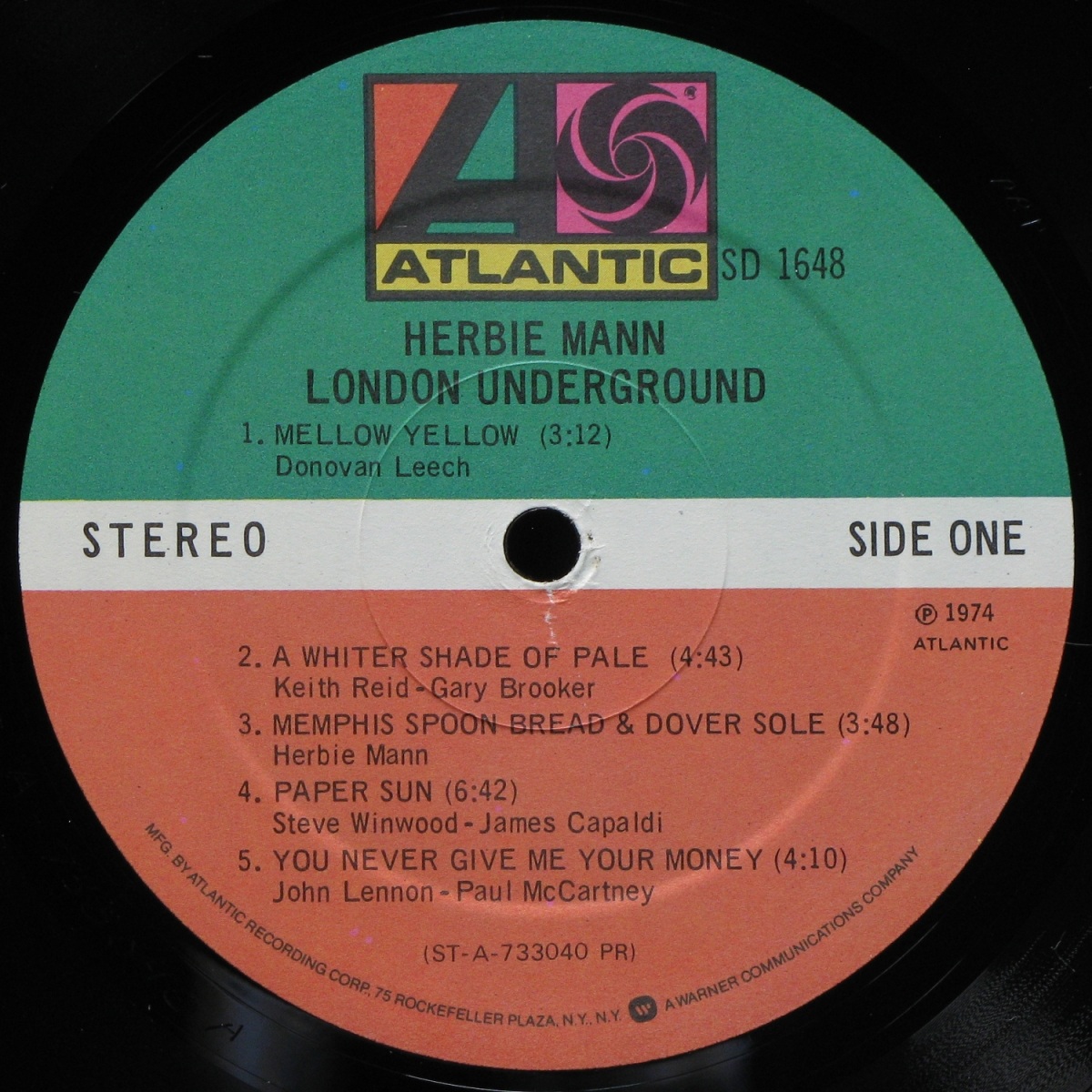 LP Herbie Mann — London Underground фото 2