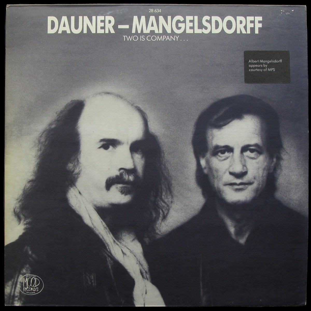 LP Dauner / Mangelsdorff — Two Is Company.. фото