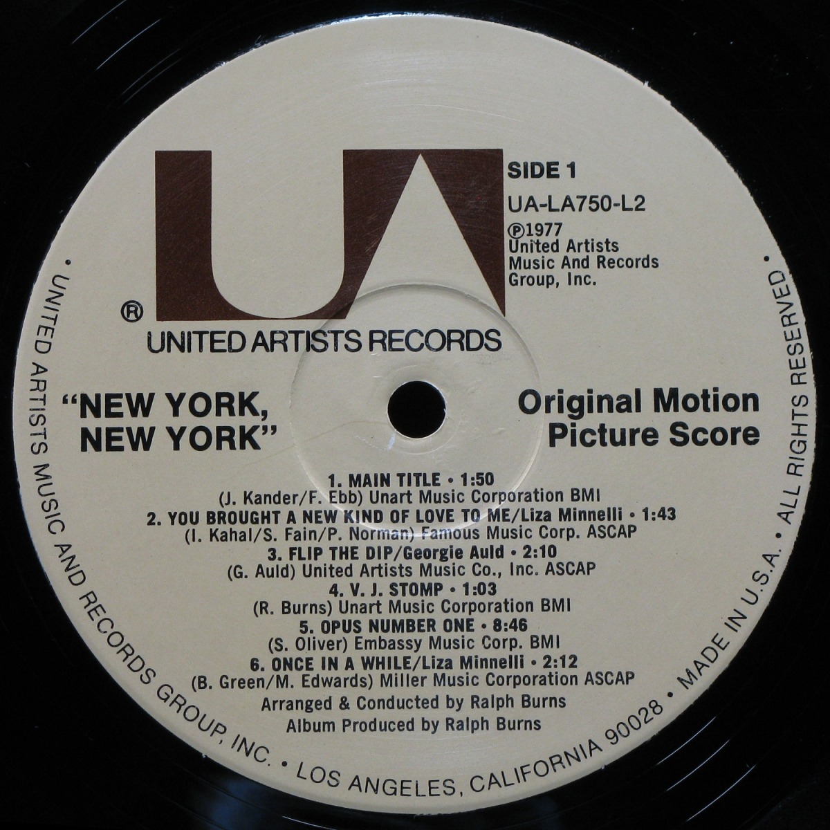 LP Liza Minnelli / Robert De Niro — New York, New York (Original Motion Picture Score) (2LP) фото 2