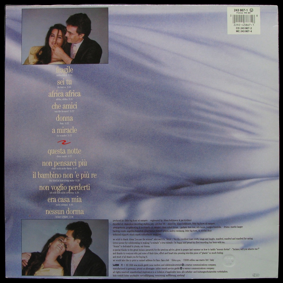 LP Al Bano & Romina Power — Fragile фото 2