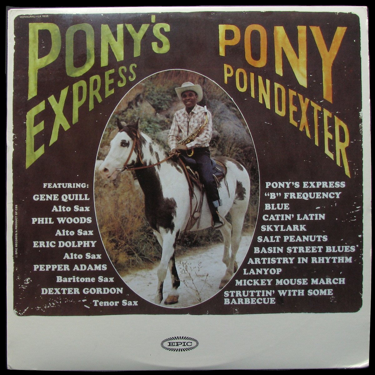 LP Pony Poindexter — Pony's Express (mono) фото