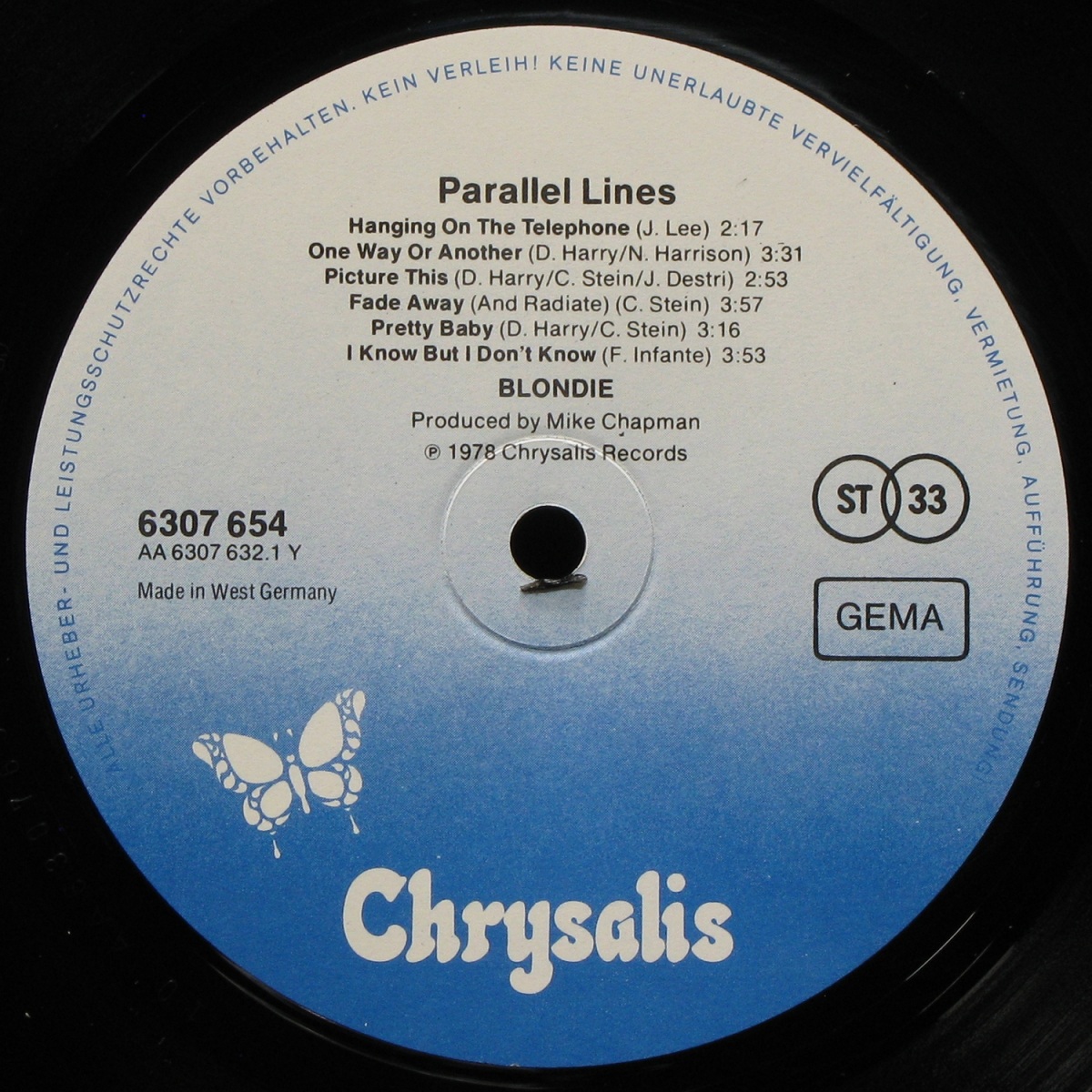 LP Blondie — Parallel Lines фото 2