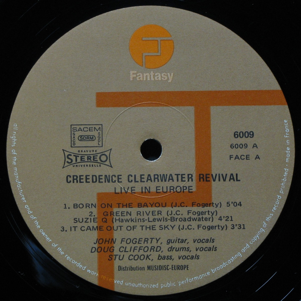 LP Creedence Clearwater Revival — Live In Europe (2LP) фото 3