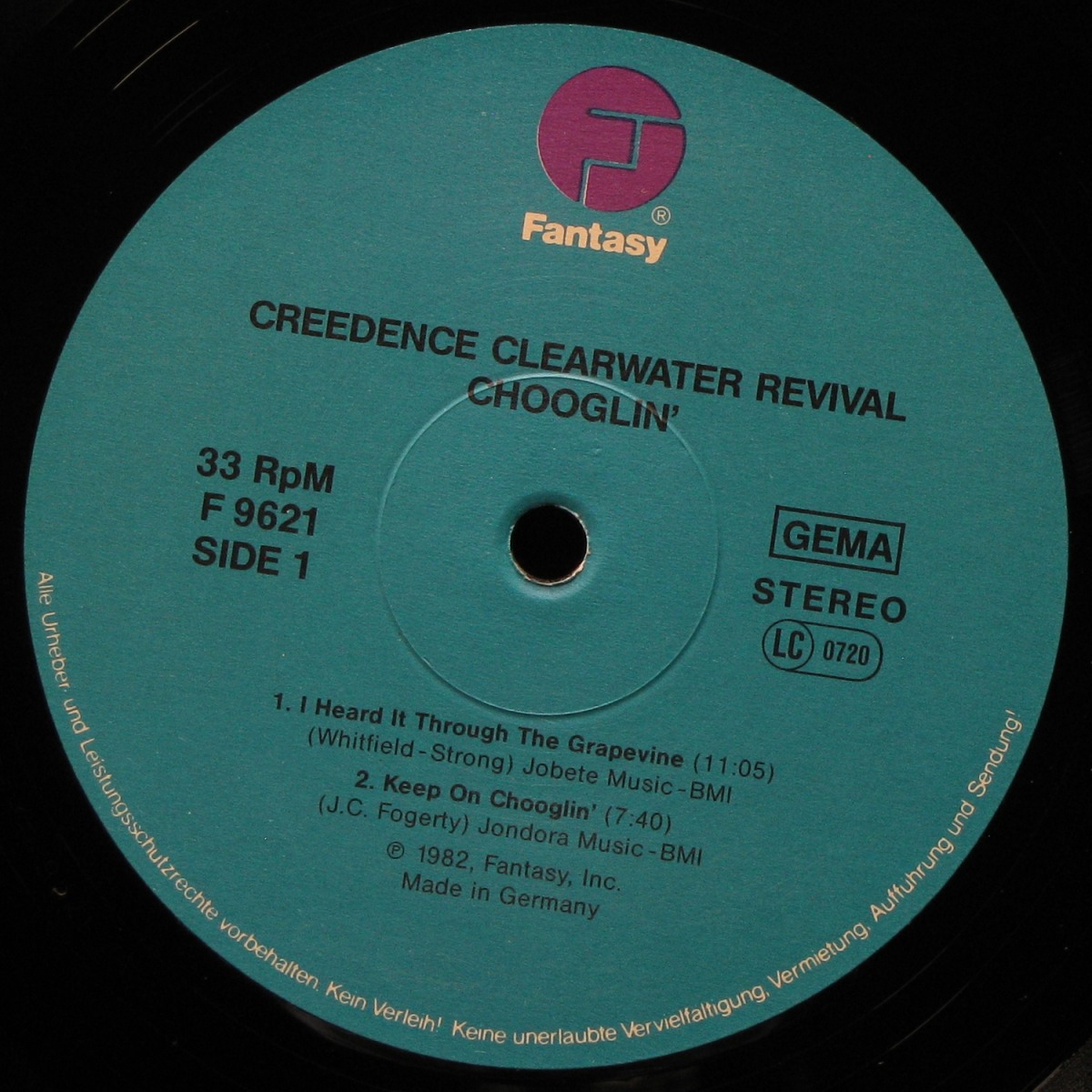 LP Creedence Clearwater Revival — Chooglin' фото 3