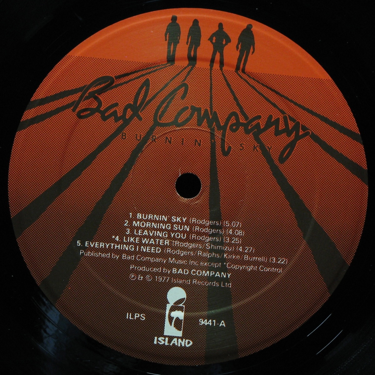 LP Bad Company — Burnin' Sky фото 2