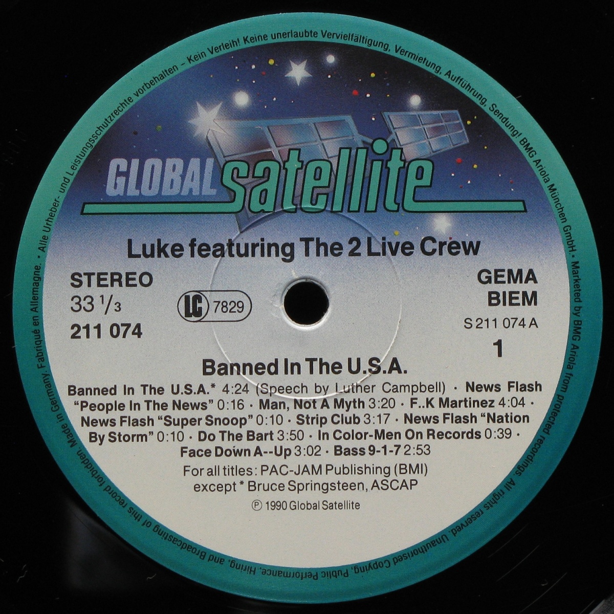 LP Luke / 2 Live Crew — Banned In The USA фото 2