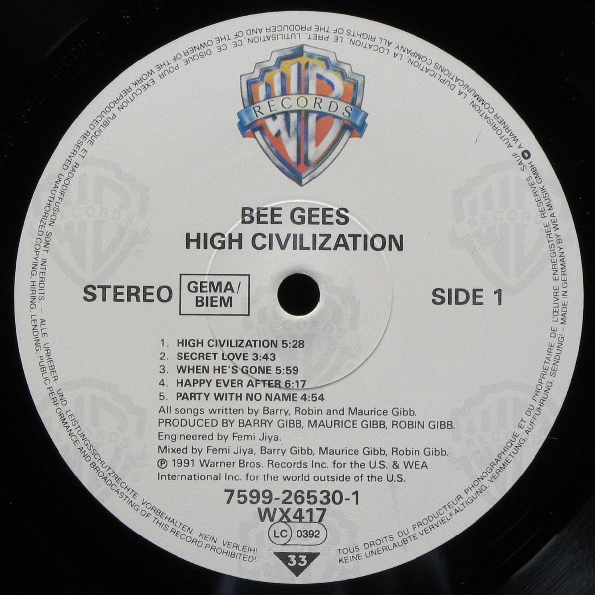 LP Bee Gees — High Civilization фото 2