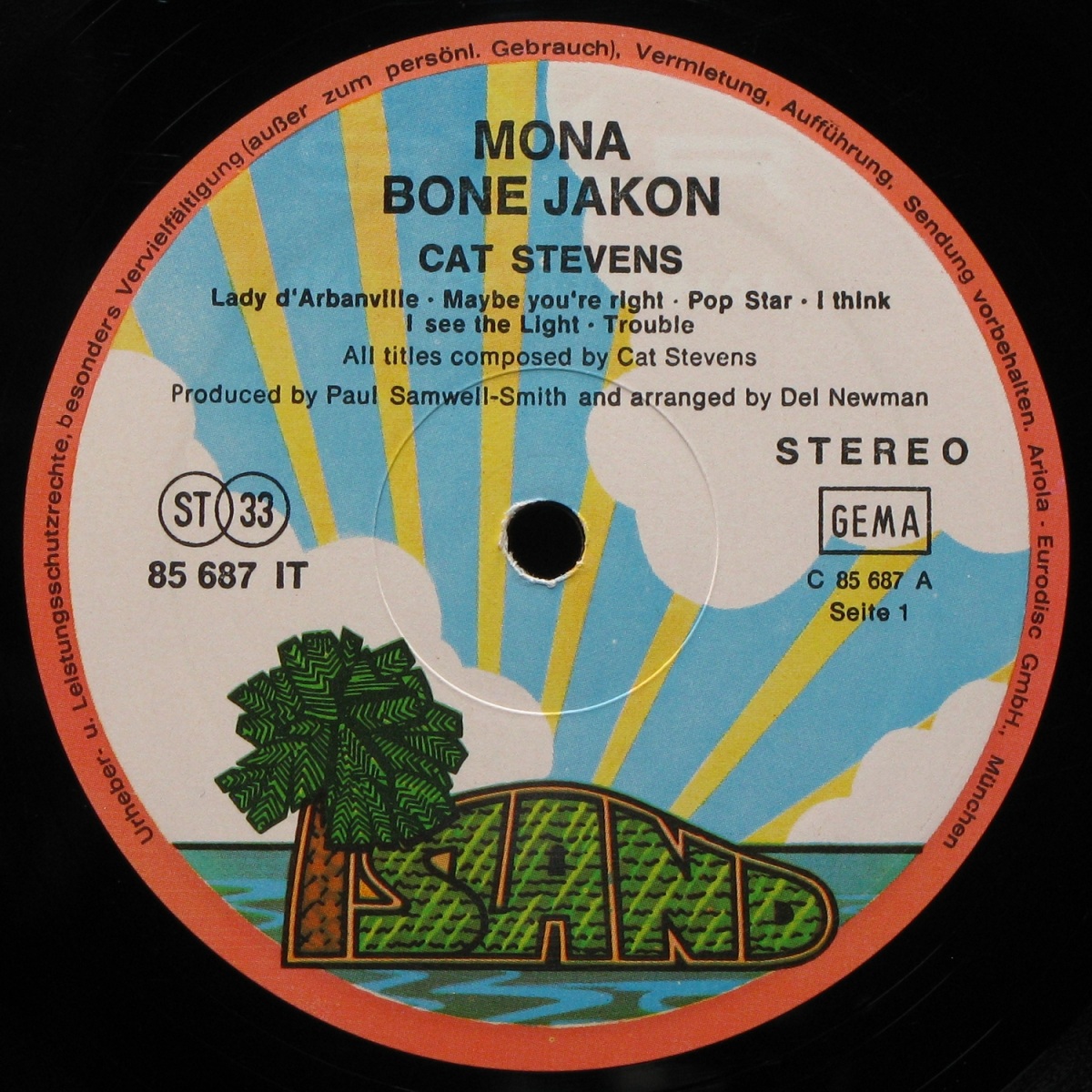 LP Cat Stevens — Mona Bone Jakon фото 2