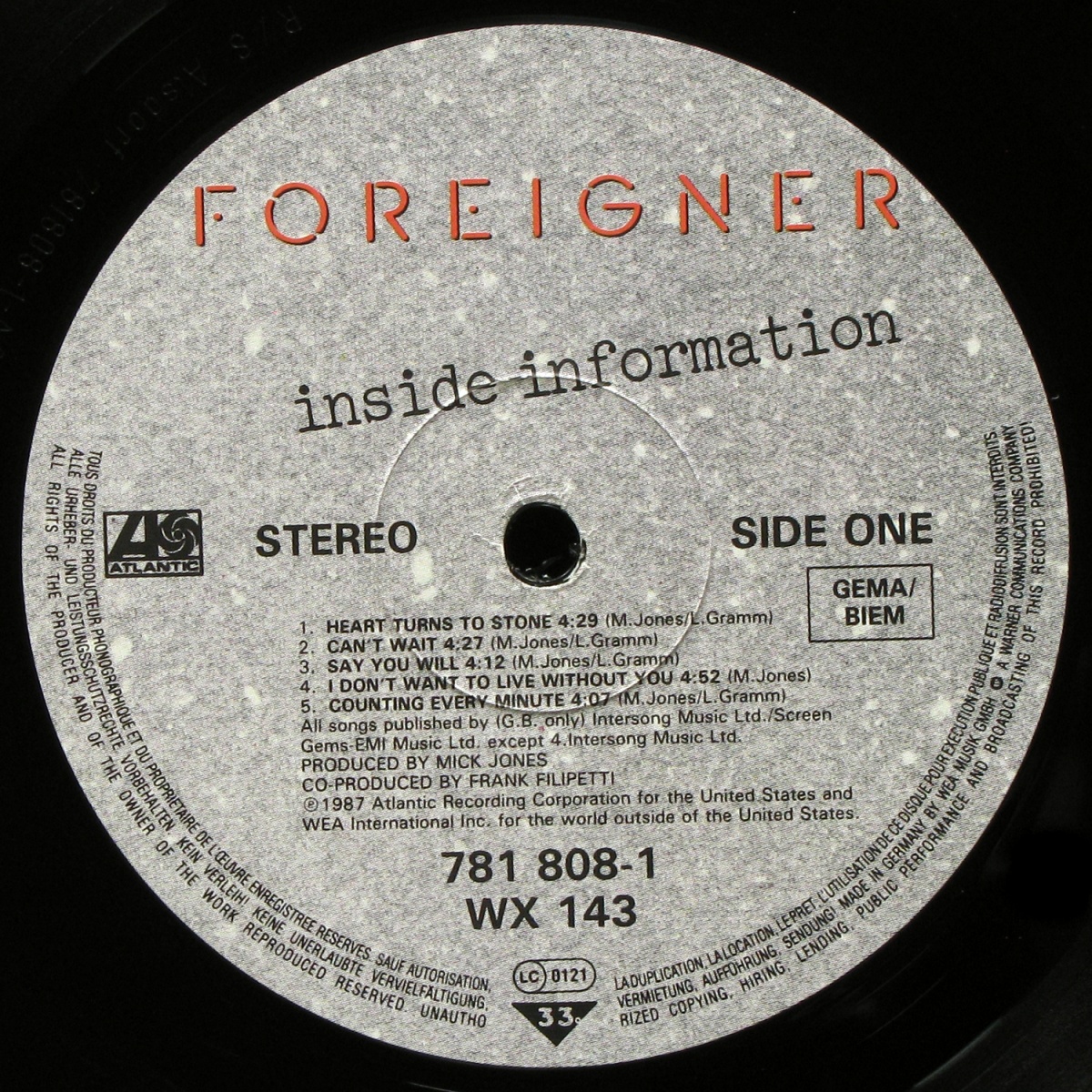 LP Foreigner — Inside Information фото 2