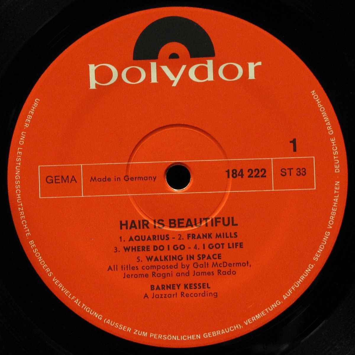 LP Barney Kessell — Hair Is Beautiful! фото 2