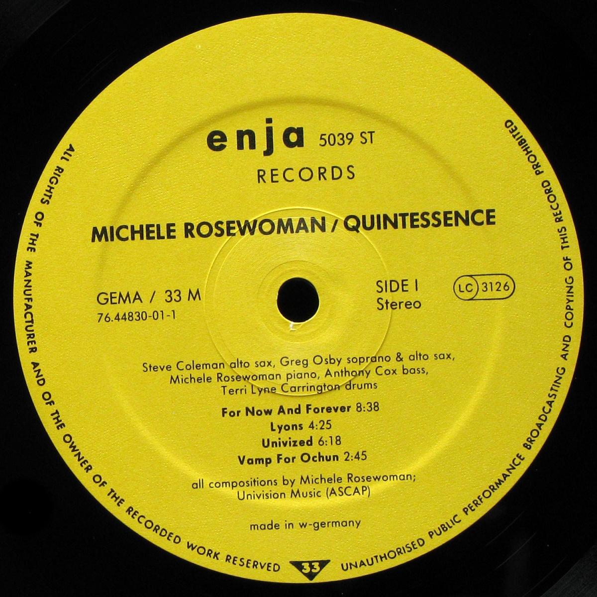 LP Michele Rosewoman — Quintessence фото 2