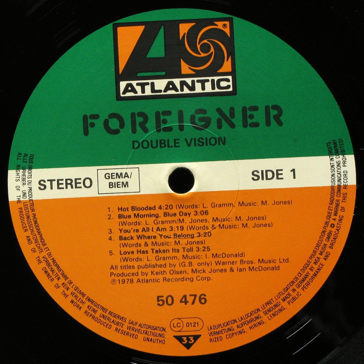 LP Foreigner — Double Vision фото 2