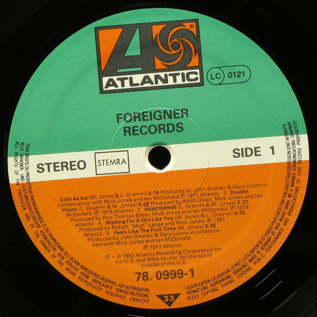 LP Foreigner — Records фото 3