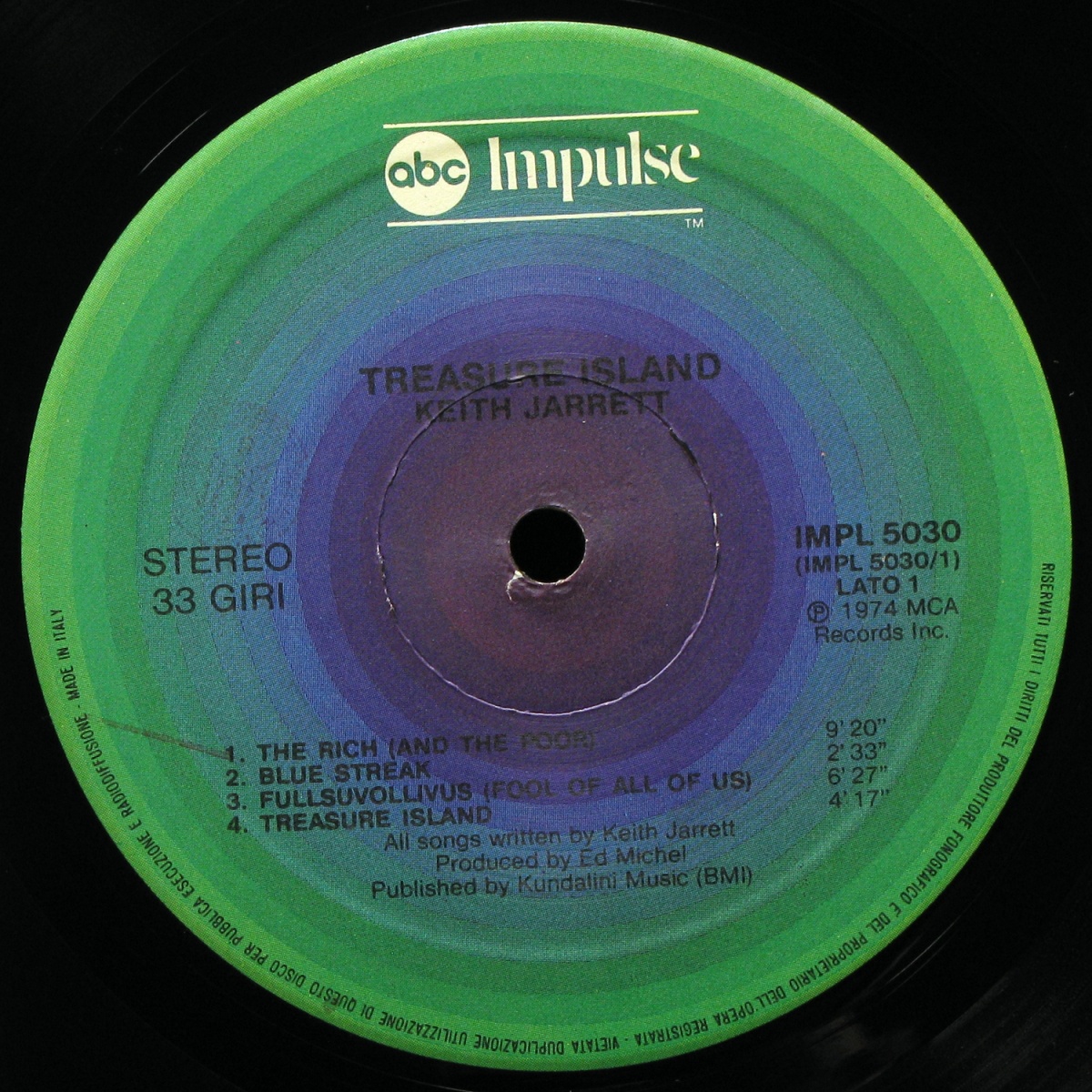 LP Keith Jarrett — Treasure Island фото 2