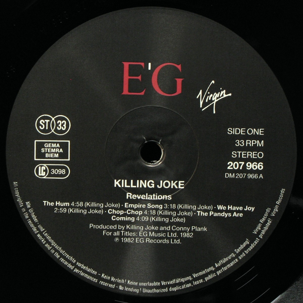 LP Killing Joke — Revelations фото 2