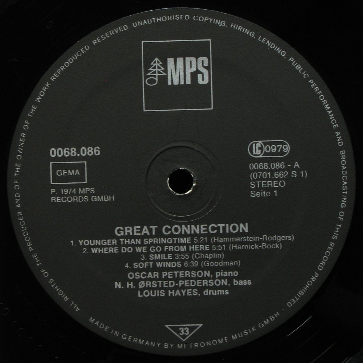 LP Oscar Peterson — Great Connection фото 2