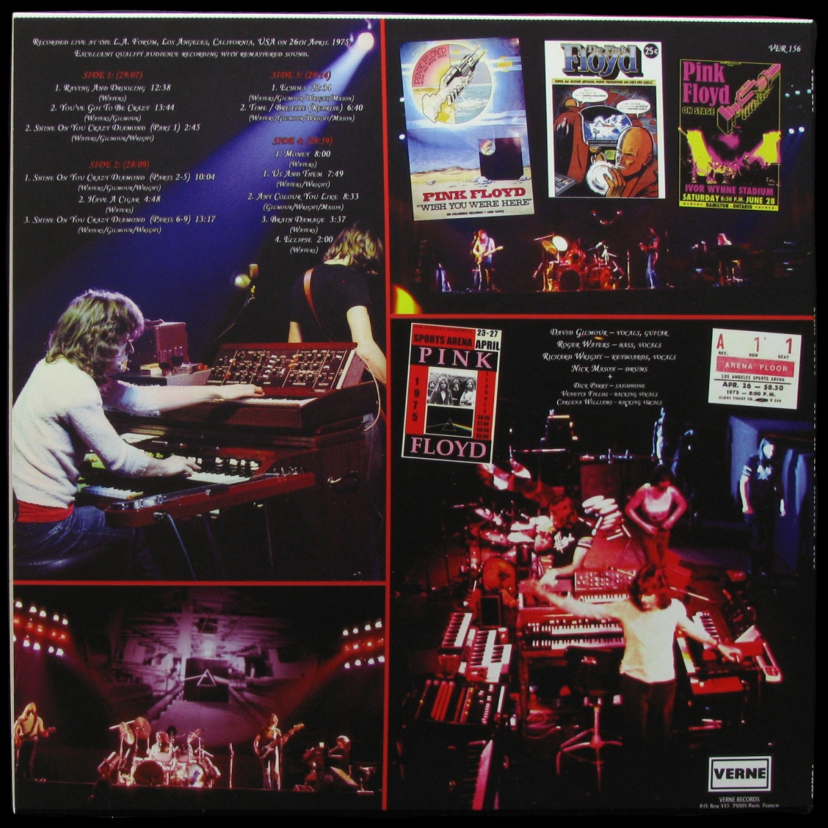 LP Pink Floyd — Live In Los Angeles 1975 (2LP) фото 2