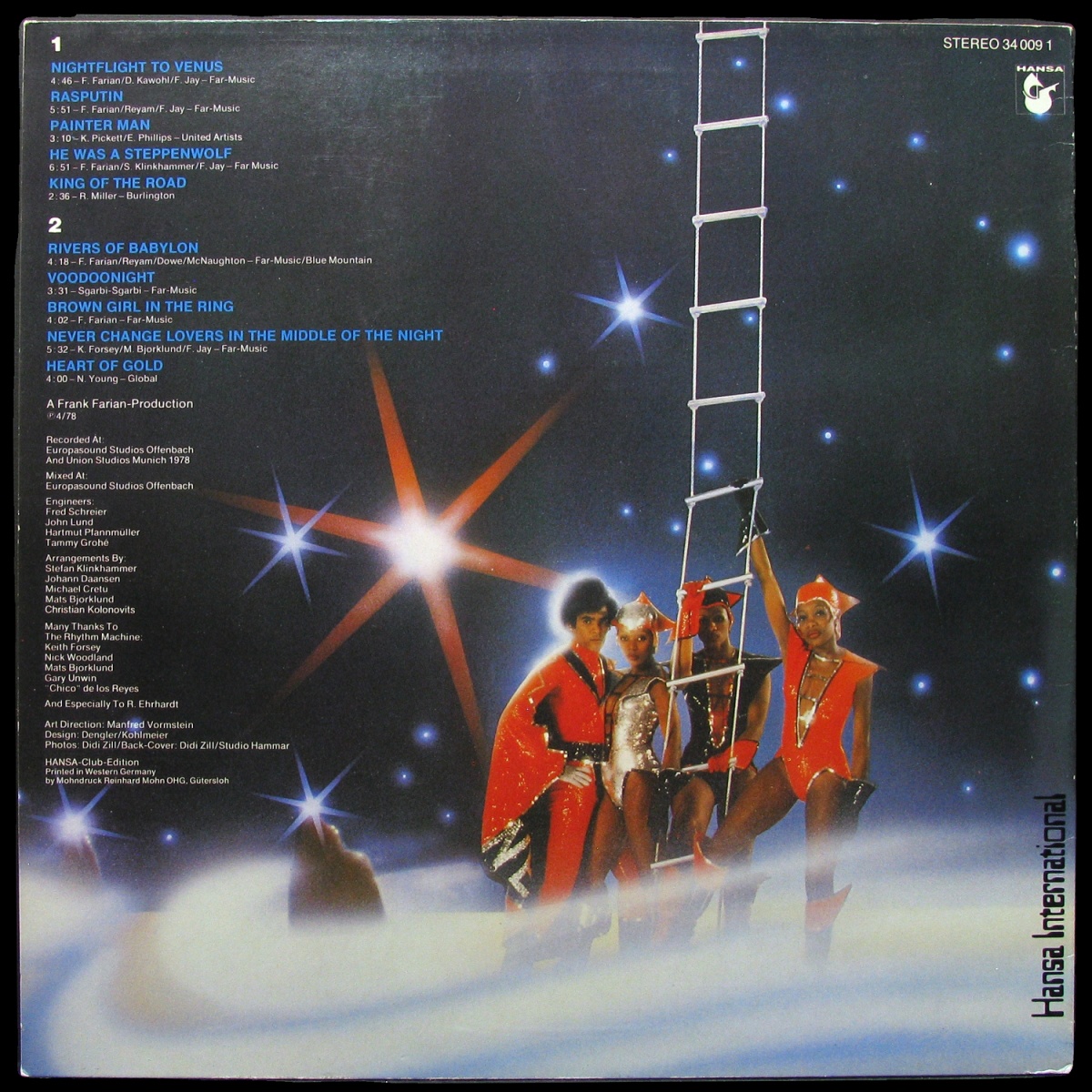 LP Boney M — Nightflight To Venus (+ postcards, club edition) фото 2