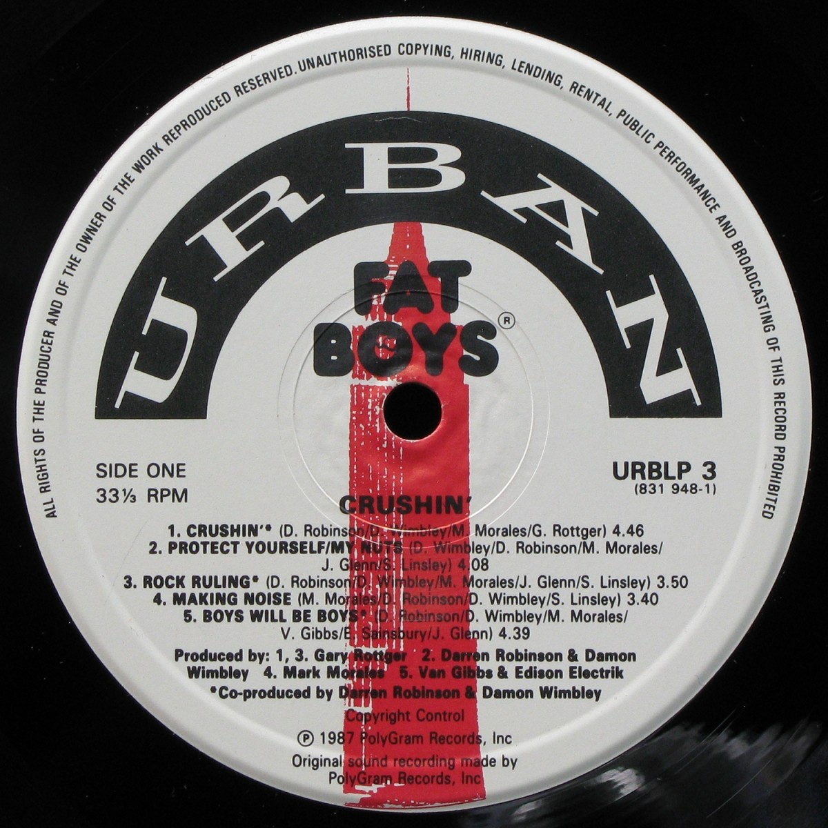 LP Fat Boys — Crushin' фото 2