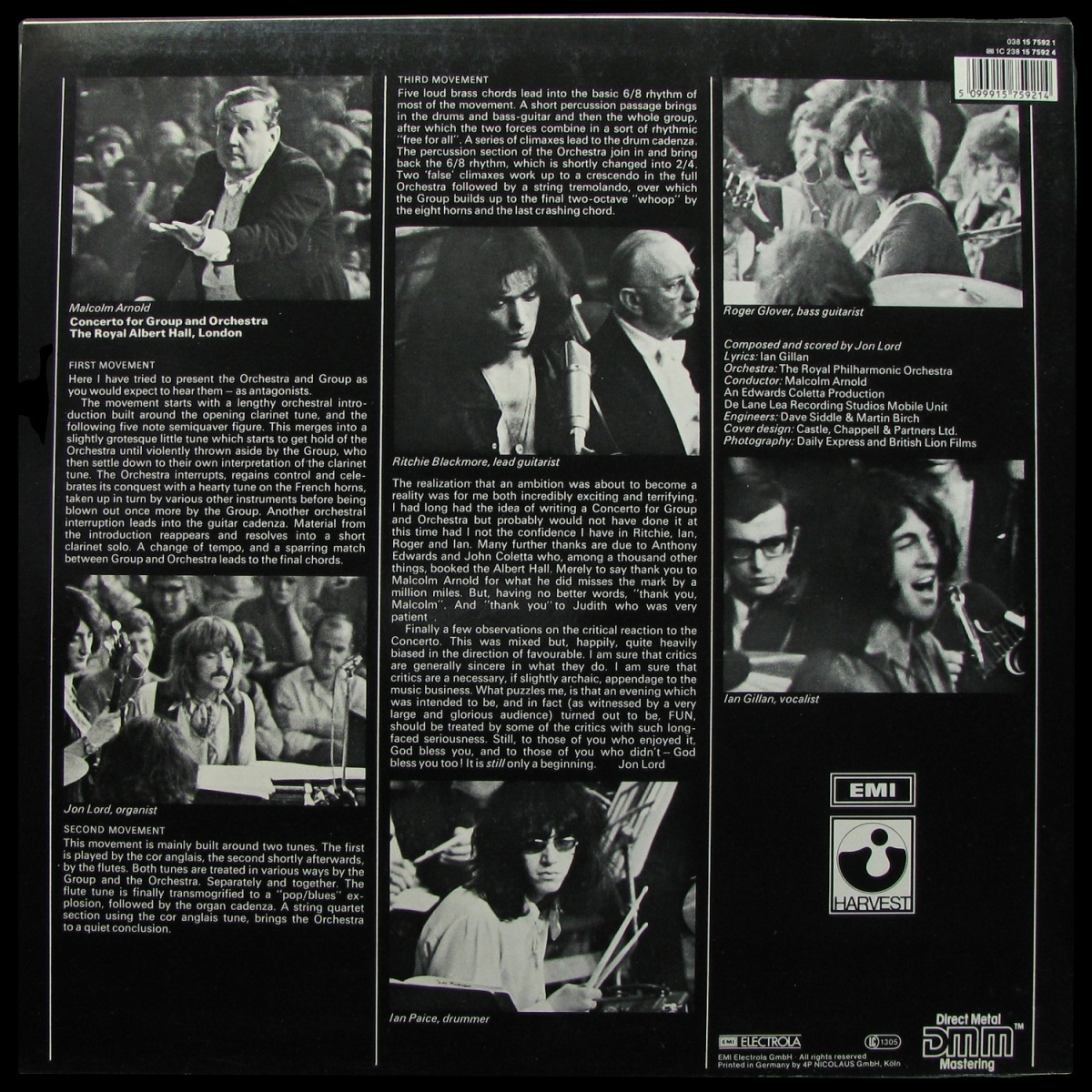 LP Deep Purple — Concerto For Group And Orchestra фото 2