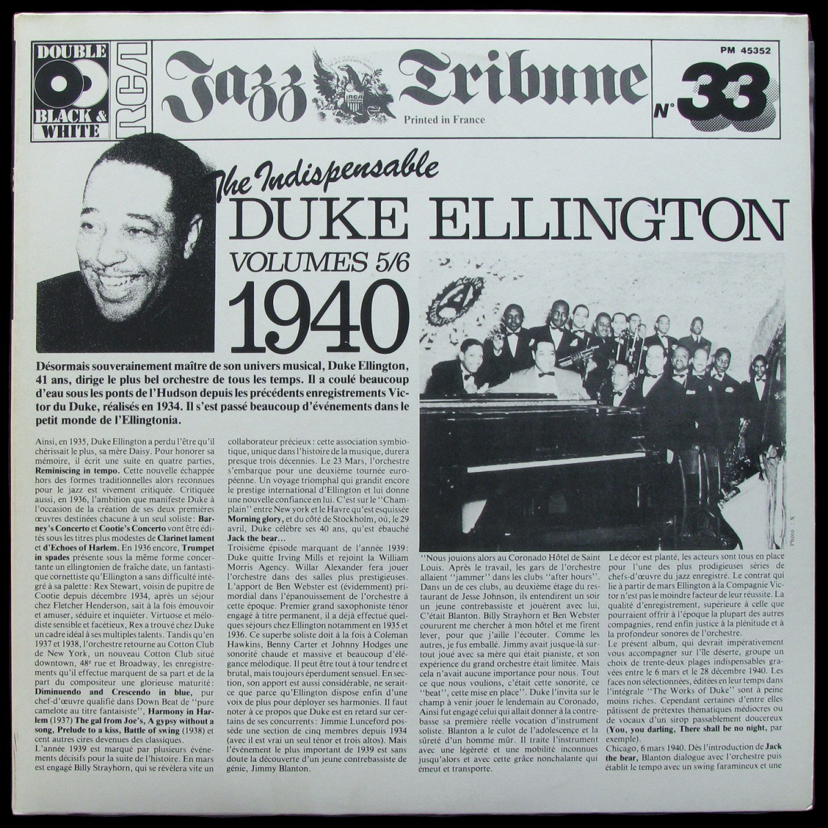 LP Duke Ellington — Indispensable Duke Ellington (Volumes 5/6) - 1940 (2LP) фото