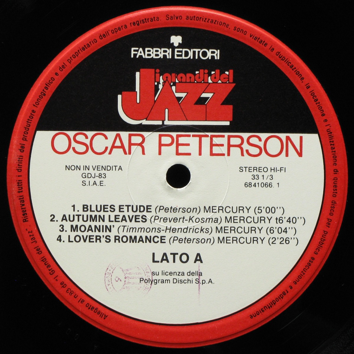 LP Oscar Peterson — Oscar Peterson (coverbooklet) фото 2