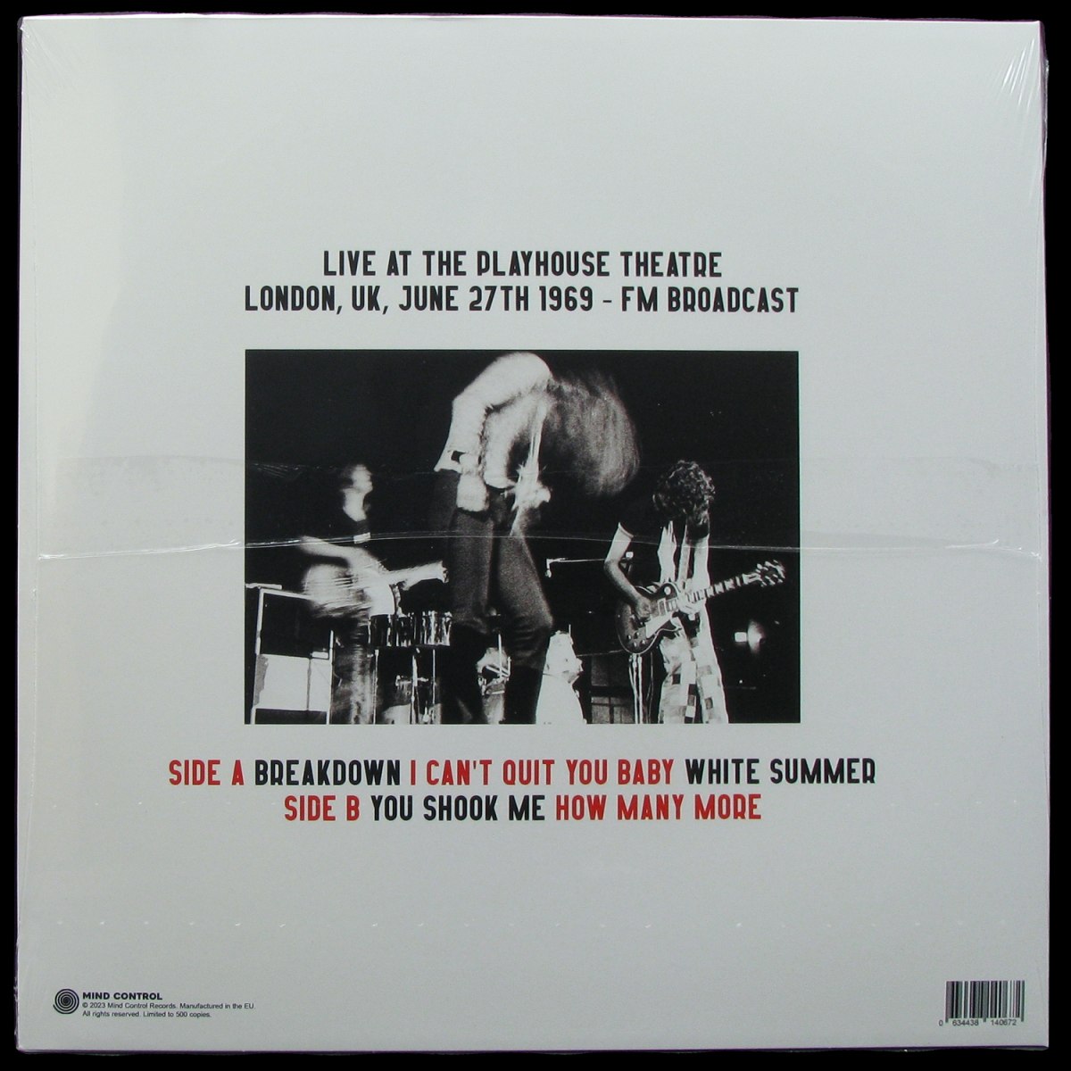 LP Led Zeppelin — One Night Stand: The London Broadcast 1969 фото 2