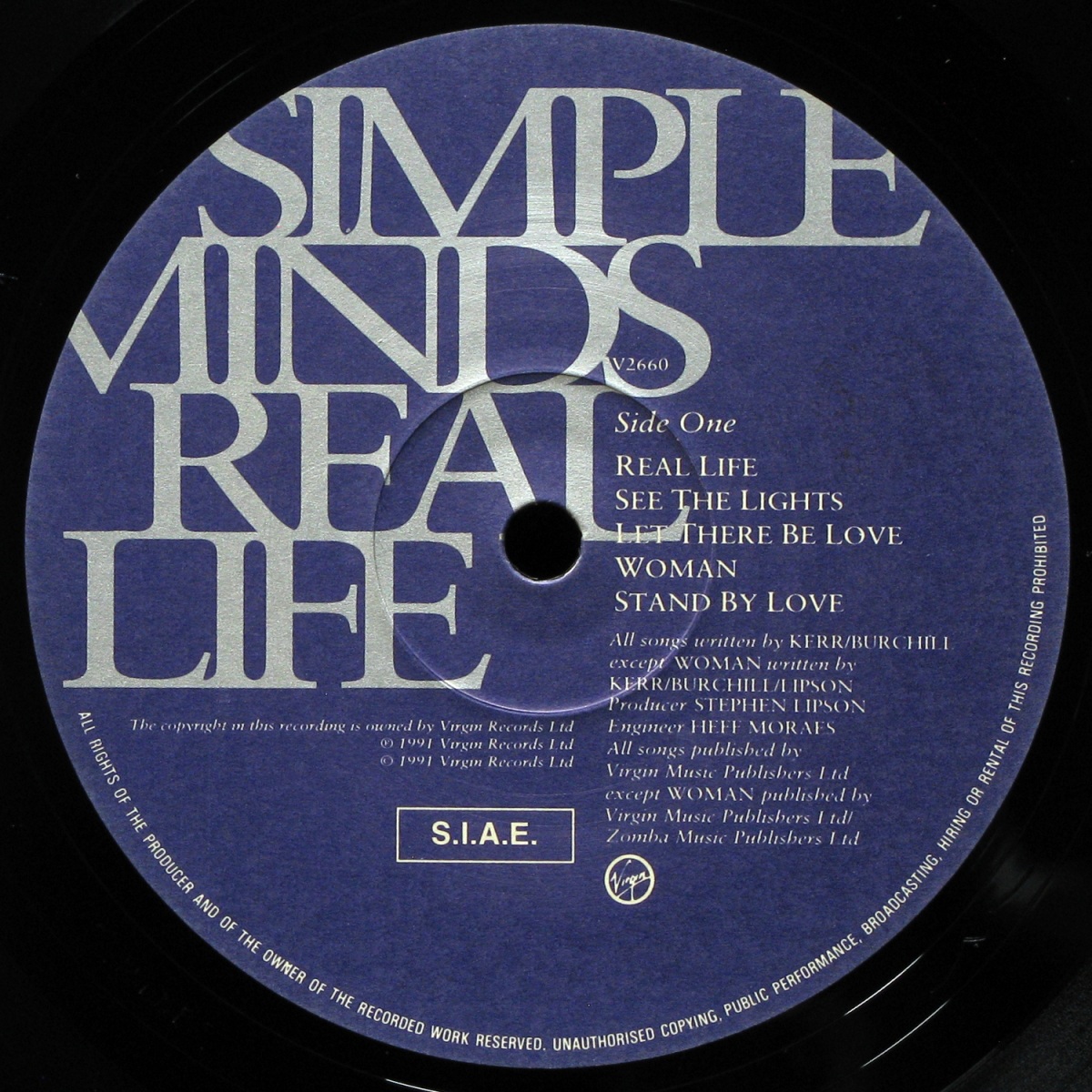 LP Simple Minds — Real Life фото 2