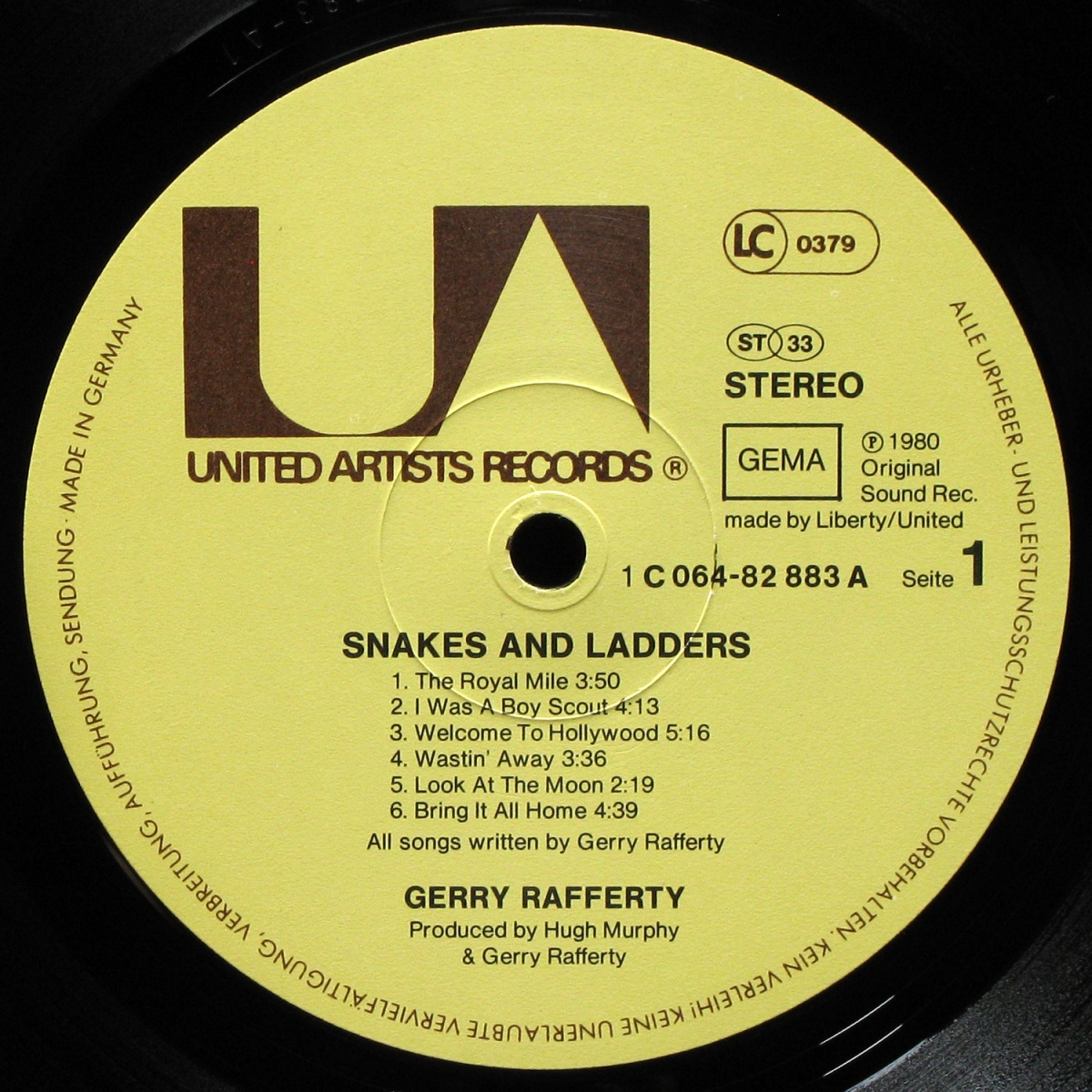 LP Gerry Rafferty — Snakes And Ladders фото 2